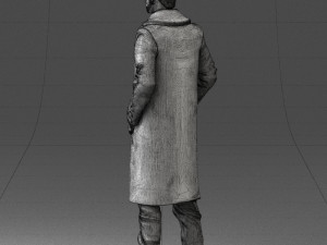 man in coat 1119 3d print ready 3D Print Model