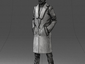 man in coat 1119 3d print ready 3D Print Model
