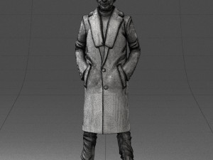 man in coat 1119 3d print ready 3D Print Model