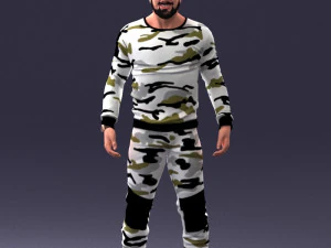 hombre de camuflaje 1203 Modelo 3D