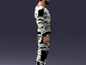 man in camouflage 1203 3D Model
