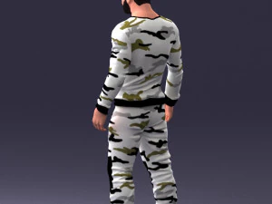man in camouflage 1203 3D Model
