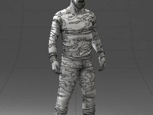 man in camouflage 1203 3D Model