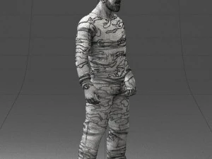 man in camouflage 1203 3D Model