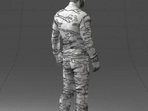 man in camouflage 1203 3D Model
