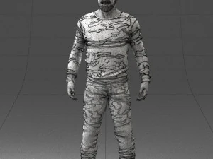 man in camouflage 1203 3D Model