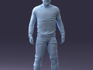 man in camouflage 1203 3d print ready Modello di stampa 3D
