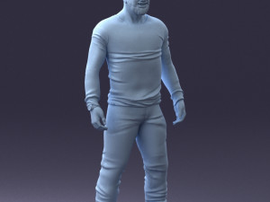 man in camouflage 1203 3d print ready Modello di stampa 3D
