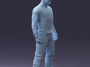 man in camouflage 1203 3d print ready Modello di stampa 3D
