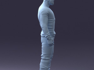 man in camouflage 1203 3d print ready Modello di stampa 3D