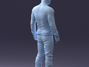 man in camouflage 1203 3d print ready Modello di stampa 3D