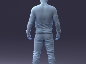 man in camouflage 1203 3d print ready Modello di stampa 3D