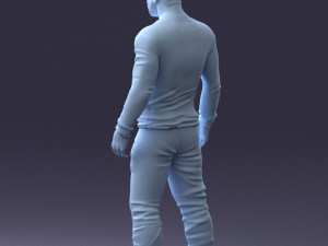 man in camouflage 1203 3d print ready Modello di stampa 3D