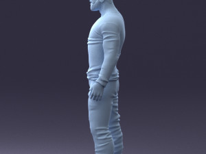 man in camouflage 1203 3d print ready Modello di stampa 3D