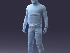 man in camouflage 1203 3d print ready Modello di stampa 3D