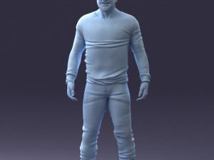man in camouflage 1203 3d print ready Modello di stampa 3D