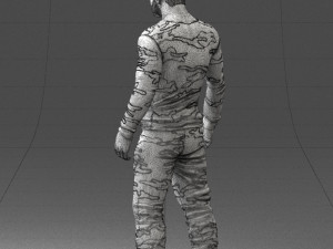 man in camouflage 1203 3d print ready Modello di stampa 3D