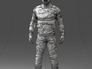 man in camouflage 1203 3d print ready Modello di stampa 3D