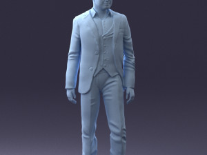 man in stylish suit 1217-2 3Dモデル