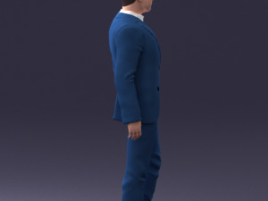 man in stylish suit 1217-2 3d print ready 3D Print Model