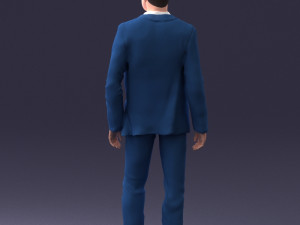 man in stylish suit 1217-2 3d print ready 3D Print Model