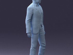 man in stylish suit 1217-2 3d print ready 3D Print Model