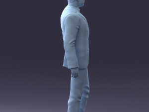 man in stylish suit 1217-2 3d print ready 3D Print Model
