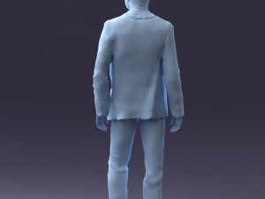 man in stylish suit 1217-2 3d print ready 3D Print Model