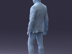 man in stylish suit 1217-2 3d print ready 3D Print Model