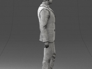 man in stylish suit 1217-2 3d print ready 3D Print Model