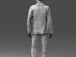 man in stylish suit 1217-2 3d print ready 3D Print Model