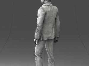 man in stylish suit 1217-2 3d print ready 3D Print Model