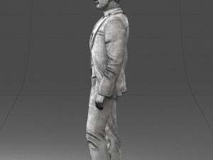 man in stylish suit 1217-2 3d print ready 3D Print Model