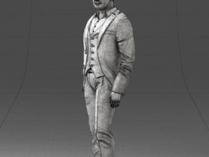 man in stylish suit 1217-2 3d print ready 3D Print Model