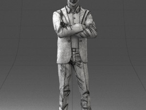 man in pose suit 1217-3 3d print ready 3D 打印模型