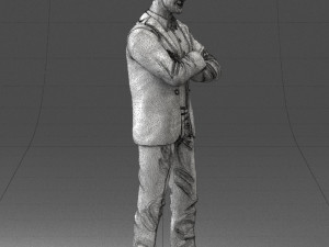 man in pose suit 1217-3 3d print ready 3D 打印模型
