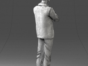 man in pose suit 1217-3 3d print ready 3D 打印模型