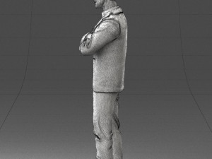 man in pose suit 1217-3 3d print ready 3D 打印模型