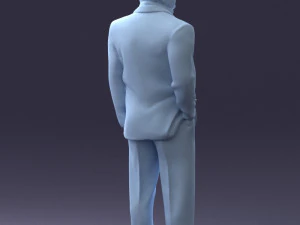 000271 Middle-Aged Man in Suit 0614 3D Model
