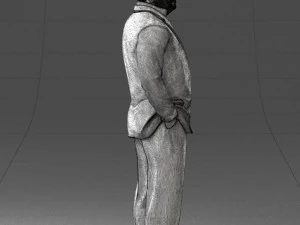 000271 Middle-Aged Man in Suit 0614 3D Model