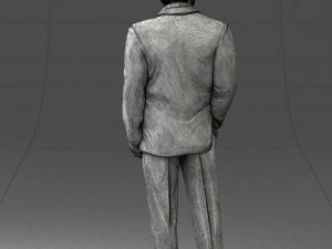 000271 Middle-Aged Man in Suit 0614 3D Model