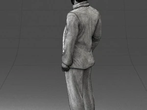 000271 Middle-Aged Man in Suit 0614 3D Model