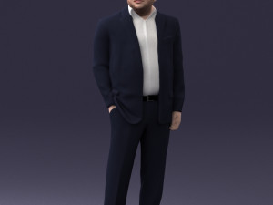 businessman 0614 3d print ready 3Dプリントモデル