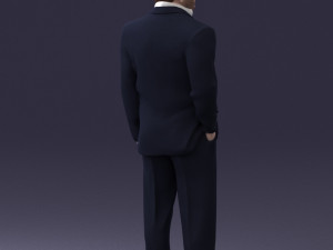 businessman 0614 3d print ready 3Dプリントモデル
