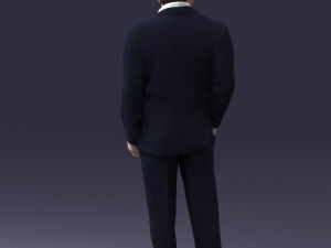 businessman 0614 3d print ready 3Dプリントモデル