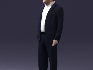 businessman 0614 3d print ready 3Dプリントモデル