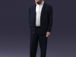 businessman 0614 3d print ready 3Dプリントモデル