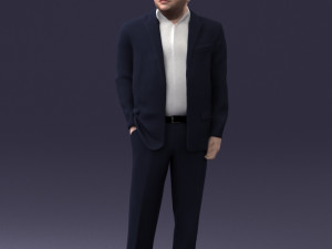 businessman 0614 3d print ready 3Dプリントモデル