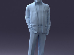 businessman 0614 3d print ready 3Dプリントモデル