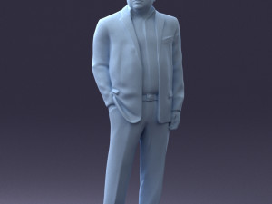 businessman 0614 3d print ready 3Dプリントモデル